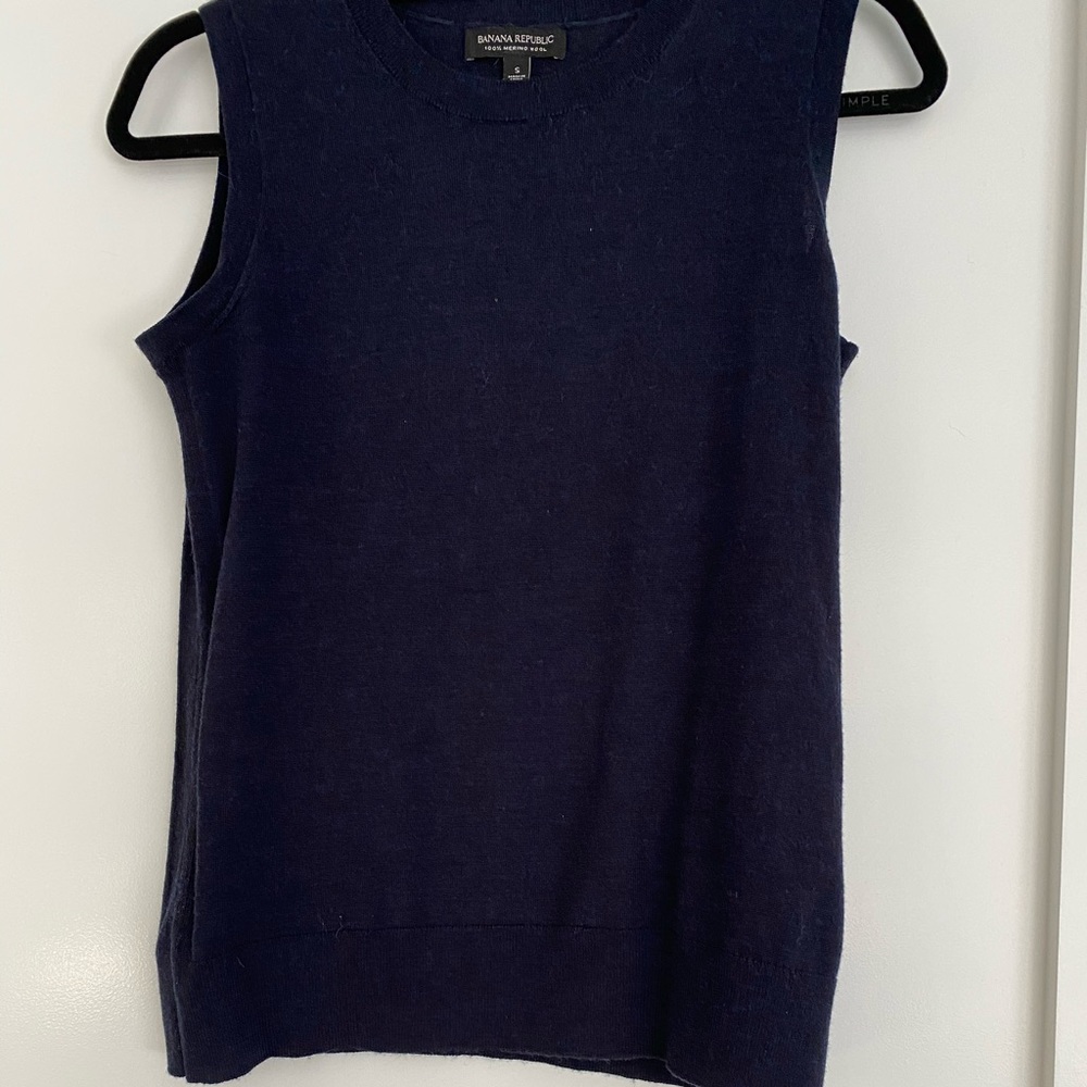 Navy sweater shell